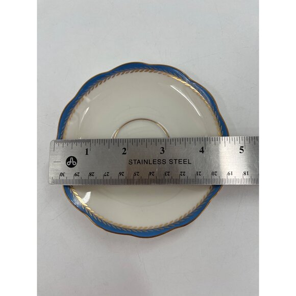 KPM Germany Blue & Gold Trimmed Porcelain Teacup & Saucer Set - Picture 7 of 10